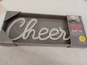 lot 10036 image: Cheer Neon LED Wall Art Sign