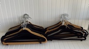 lot 102 image: Velvet Clothes Hangers