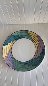 lot 117 image: Italian Galeca Geometric Pattern Dinner Plate