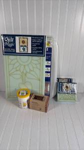 lot 163 image: Country Crafting Bundle - Quilt Magic & Door Doodle with Stitch Cooler