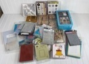 lot 205 image: Craft Supplies Bundle - Stamps, Dies & Embossing Folders