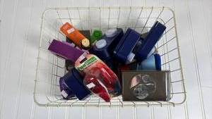 lot 206 image: Paper Punch Collection with Wire Basket