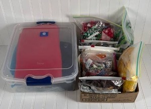 lot 212 image: Bulk Holiday Fabric and Crafting Materials Lot