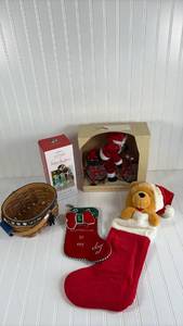 lot 242 image: Christmas Decoration Collection with Santa Cyclist