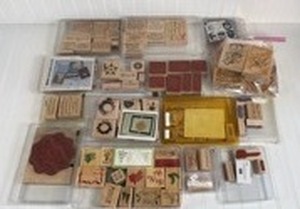 lot 265 image: Stampin Up Mixed Rubber Stamp Collection