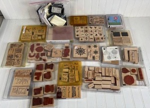 lot 267 image: Stampin Up Mixed Rubber Stamp Collection
