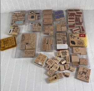 lot 269 image: Large Wood Mounted Rubber Stamp Collection