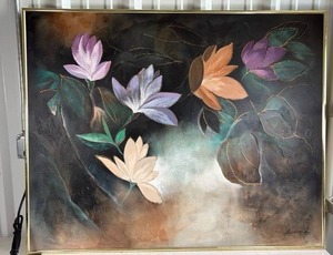 lot 272 image: Floral Oil Painting by Andrea L