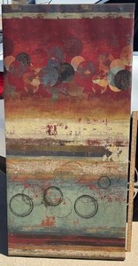 lot 275 image: Abstract Circle Pattern Wall Art