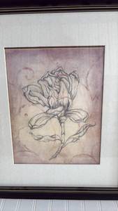 lot 276 image: Floral Sketch Art Print by Coppersmith