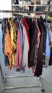 lot 299 image: Mixed Womens Clothing Lot Including Dresses Blazers and Button Up Shirts-various sizes