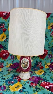 lot 373 image: Porcelain Table Lamp with Classical Scene