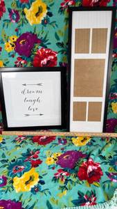 lot 387 image: Picture Frames with Inspirational Quote Print