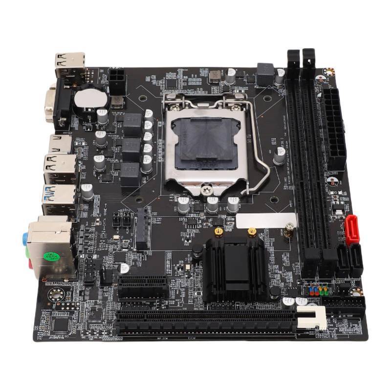 lot 50445 image: Asixxsix B75 Computer Motherboard, LGA 1155 Socket DDR3 16GB Gaming Motherboard with M2 NVMe NGFF ATA3 0 PCI E, PC Motherboard for Core i3 i5 i7 XeonE3 V2 Pentium Processors - Retail $45
