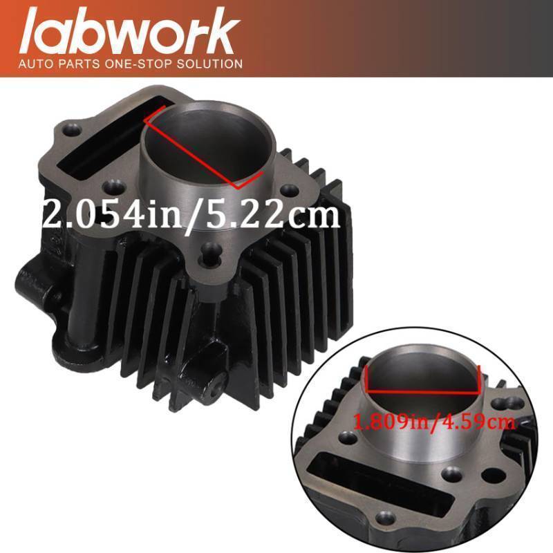lot 3934 image: labwork Top End Kit Cylinder Head Piston 47mm Replacement for Honda TRX90 Sportrax 1993-2005 90cc - Retail $60