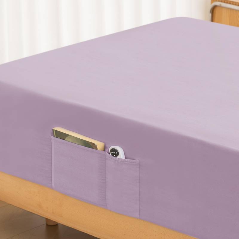 lot 45575 image: Full Fitted Sheet Only - Premium 1800 Super Soft & Cozy Microfiber, Wrinkle, Fade, Shrinkage Resistant Deep Pocket Full Size Fitted Bottom Sheet, Lavender - Retail $13