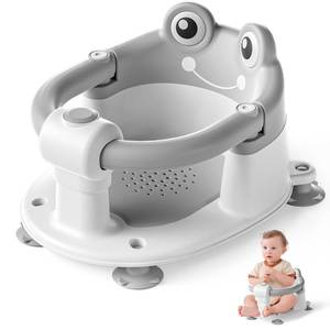 lot 31973 image: Baby Bath Seat for Babies 6 Months & up Non-Slip Toddler Bath Seats for Sitting Up Infant Bathtub Chair with Suction Cups and Soft Cushion for Baby Shower Tub Seat - Retail $43