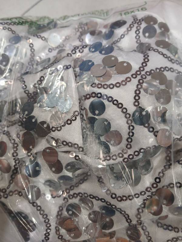 lot 33379 image: Sequin shower curtain  fancy.  - Retail $20