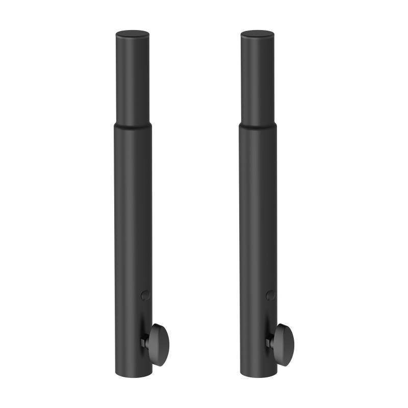 lot 45641 image: NiuNyuNeu 14.5 Extended Pole Mount Extension Rod Effectively Lift by 10.6, 35mm Speaker Adapters for Most Light Stage Stand Tripod Speaker Stand, Set of 2 - Retail $25