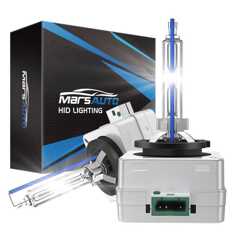 lot 45643 image: Marsauto D3S HID Bulbs, 6000K Cold White, Xenon Bulb, 3500 Hours Longevity, Waterproof Design, Up to 350% Brightness, 5 Minutes Installation, Pack of 2 - Retail $36