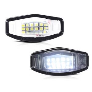 lot 29254 image: D-Lumina LED License Plate Light Tag Lamp Assembly Replacement Compatible with Honda Civic Accord Sedan Odyssey Pilot Acura MDX TSX TL ILX RDX RL, Powered by 18-SMD 6000K White Pack of 2 - Retail $13