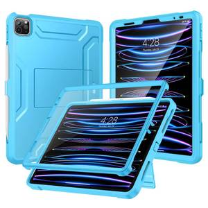 lot 29267 image: Soke Case for iPad Pro 11 Inch 2022202120202018iPad Air 5th4th Generation,Built-in Screen Protector - Support 2nd Apple Pencil Charging - Heavy Duty Rugged Protective Kickstand Case - Blue - Retail $26