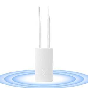 lot 43569 image: Outdoor WiFi Extender Long Range for Starlink Gen 3 Router, Dual Band Wireless Access Point, 300Mbps Signal BoosterReapter for Starlink WiFi to Outbuildings, IP65 Waterproof for Farm, Yard, Barn - Retail $120