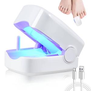 lot 43571 image: HITDER Nail Fungus Laser Treatment LED Light Device, Nail Fungus Cleaning Light Device for Damaged, Thick Toenails and Fingernails, Suitable for Home Use (White) - Retail $80