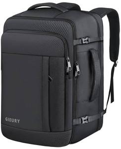 lot 43606 image: Gieury Carry On Backpack, 50L Travel Backpack, Luggage Backpack TSA Flight Approved Laptop Backpack for Men & Women, Large Expandable 40L Daypack Lightweight Business Weekender Bag, Black - Retail $39