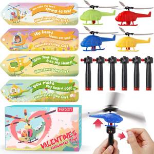 lot 58438 image: Feltom 28 PCS Valentines Day Cards for Kids School with Flying Airplanes Set, Party Favors for Kids, Valentines Day Gifts for Classroom Party, Valentines Day Gifts for Boys & Girls - Retail $20
