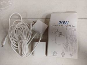 lot 58443 image: 20W USB-C Fast Charger with Cable-2 - Retail $8