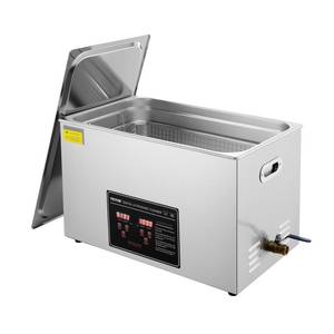 lot 30008 image: VEVOR Ultrasonic Cleaning with Digital Timer & Heater, Professional Ultra Sonic Jewelry Cleaner, Stainless Steel Heated Cleaning Machine for Glasses Watch Rings Small Parts Circuit Board (30L)