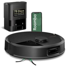 lot 31001 image: iRobot Roomba Plus 504 Vac Robot Vacuum with AutoEmpty Dock - Superior Power-Lifting Suction, Anti-Tangle Dual Rubber Brushes, Perfect for Pet Hair, Self-Empties for 75 Days, Avoids Obstacles, LiDAR