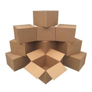 lot 32007 image: Amazon Basics Cardboard Moving Boxes for Packing and Shipping, Large Size, 20 x 20 x 15, Brown, 12-Pack