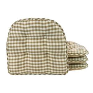 lot 33006 image: Non-Slip Chair Cushions, Assembled in USA, U-Shaped Skid-Proof Seat Pads for Dining Room, Kitchen, Office, 15x16