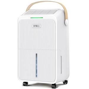 lot 33032 image: KNKA 2500 Sq.Ft Dehumidifier for Basement with Drain Hose Max 34 Pints, Dehumidifiers for Home, Bedroom, Bathroom, Large Room, Three Modes, Intelligent Humidity Control, Dry Clothes, 24HR Timer