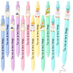 lot 20026 image: MotiMind 12 Pcs Employee Inspirational Gifts Duck Ballpoint Pens Bulk You Can Do Hard Things Positive Animal Pens for Teacher Coworker Volunteer Employees Staff - Retail $8