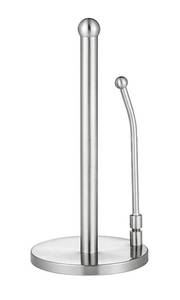 lot 20056 image: Alpine Industries Countertop Paper Towel Holder - Stainless Steel Kitchen Napkin Roll Dispenser Stand for Home, Office, Bathroom (Steel-Lite) - Retail $11