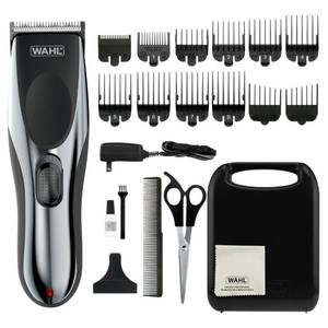 lot 20074 image: Wahl Clipper Rechargeable CordCordless Haircutting & Trimming Kit for Heads, Longer Beards, & All Body Grooming - Model 79434 - Retail $50