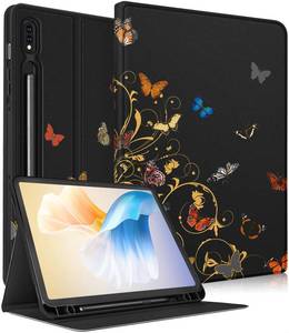 lot 20083 image: Wazzasoft for Samsung Galaxy Tab S8Tab S7 Case 11 Inch Women Girls Folio Cover with Pencil Holder Cute Girly Design Kawaii Butterfly Pretty Teens Tablet Cases for Samsung Tab S7Tab S8 Case 20222020 - Retail $22