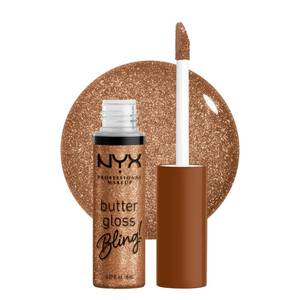 lot 20099 image: NYX PROFESSIONAL MAKEUP Butter Gloss Bling Lip Gloss, Non Sticky and Shiny Vegan Lip Makeup - Shimmer Down - Retail $6