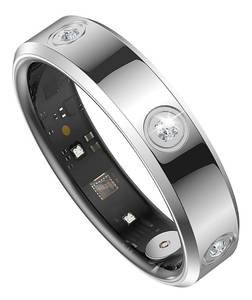 lot 20127 image: Smart Ring for Women Men Diamond Fitness Tracker Sleep Heart Rate Monitor Smart Rings for Android iOS Phone Pedometer Calorie Step Counter Stylish Ladies Rings for Women Elegant Activity Tracker - Retail $45