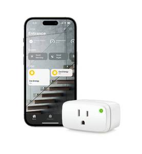 lot 20129 image: Eve Energy (Matter) - Smart Plug, App and Voice Control, 100% Privacy, Matter Over Thread, Works with Apple Home, Alexa, Google Home, SmartThings - Retail $35