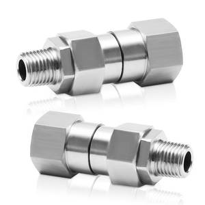 lot 20133 image: M MINGLE 14�� NPT Pressure Washer Swivel Fitting, Anti-Twist 14�� Male to Female Adapter, 360° Kink-Free Swivel Connector for Gun and Hose, 4000 PSI, 2 Pcs - Retail $20