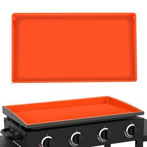 lot 20145 image: Silicone Griddle Cover Mat for Blackstone, 22 inch Grill Accessories Full Wrap-Around Griddle Flat Top Cover Food-Grade Protection Grill Buddy Mats - Retail $18