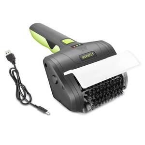 lot 20147 image: Cordless Rechargeable Grill Brush PURAMI Safe Grilling Rescue Gift No Shedding Bristles, 360° Rotating Cleaner Brush, Lithum 8V 700rmin Heavy Duty BBQ Accessories for Grill bot - Retail $30