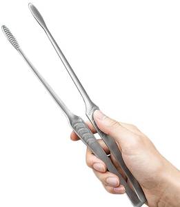 lot 20171 image: JETKONG Stainless Steel Kitchen Tongs, Serving Tongs for Cooking, 10.6 Metal Food Tongs with Non-Slip Comfort Grip, Non-Stick Cooking Tongs Heat Resistant BBQ Tong Grill Tong for Barbecue Grilling - Retail $12