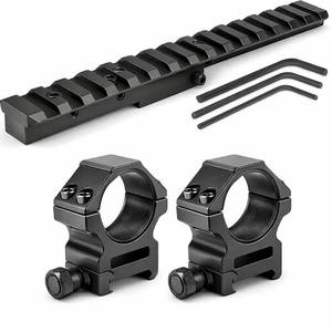 lot 20175 image: Combo of 1 Diameter Low Profile Rifle Scope Rings Picatinny Mount System with M38, M39 and M44Mosin Nagant 9130 Scope Mount Picatinny Rail (Rail with Ring) - Retail $16
