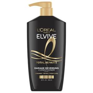 lot 20178 image: LOreal Paris Elvive Total Repair 5 Repairing Conditioner for Damaged Hair Conditioner with Protein and Ceramide for Strong Silky Shiny Healthy Renewed Hair 28 Fl Oz - Retail $8