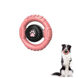 lot 20190 image: wodifer Dog Toys for Aggressive Chewers Large Medium Breed, Indestructible Squeaky Dog Chew Toys, Tough Nylon Rubber Interactive Dog Toys to Keep Them Busy - Retail $14